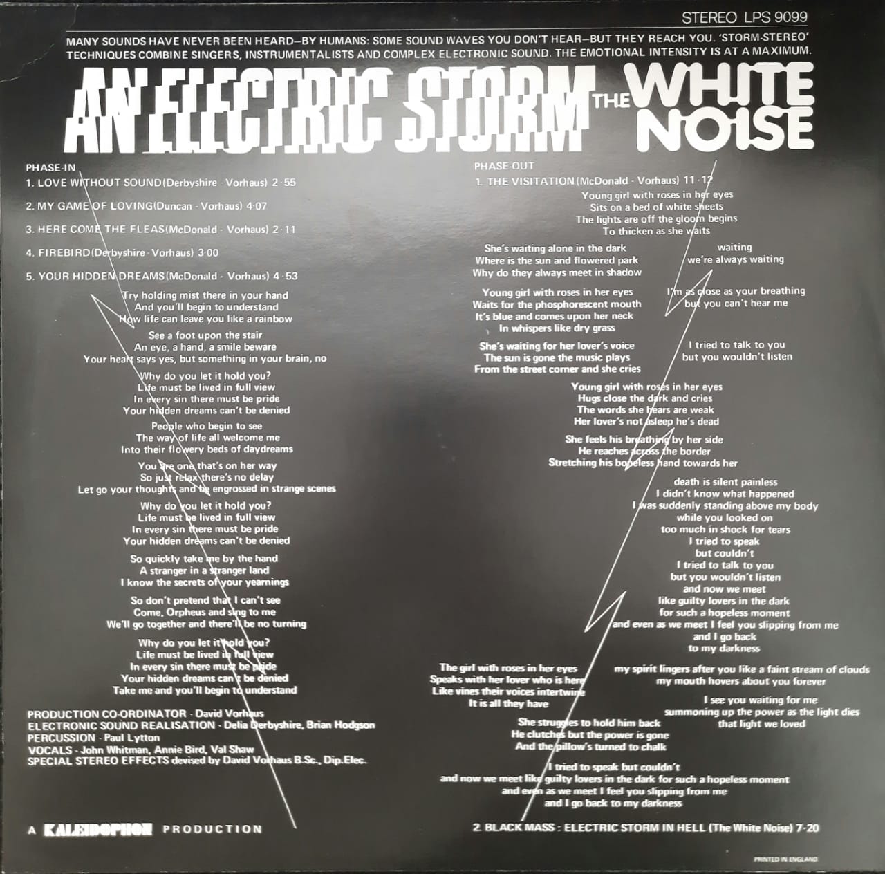 White Noise – An Electric Storm (LP, no oficial, Europa)