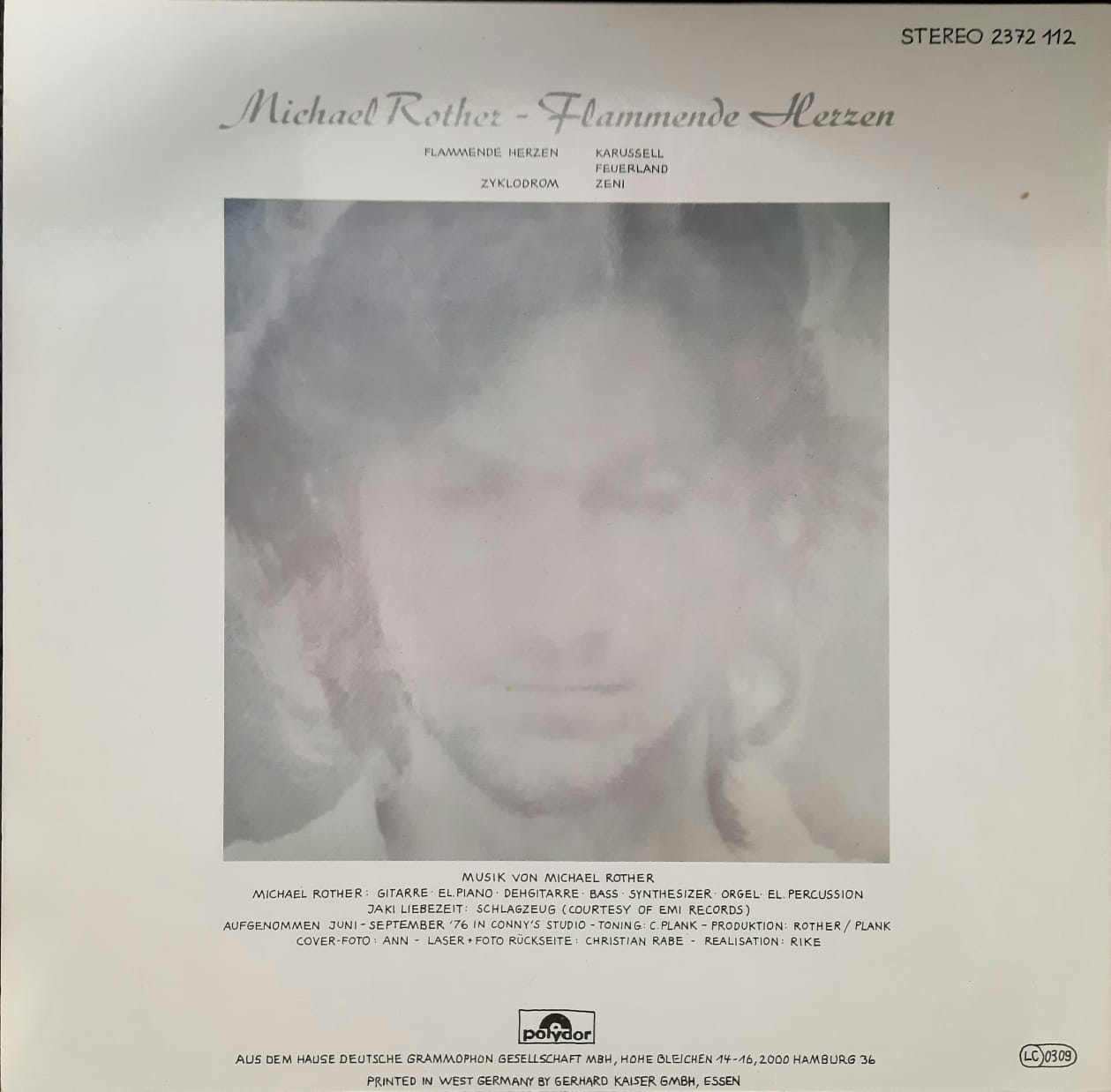 Michael Rother – Flammende Herzen (LP, Alemania)