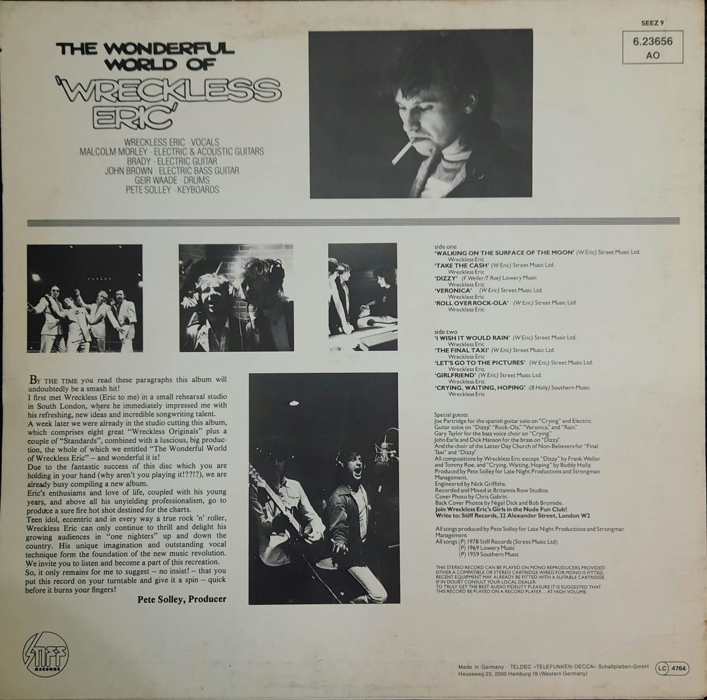 Wreckless Eric – The Wonderful World Of Wreckless Eric (LP, Alemania)