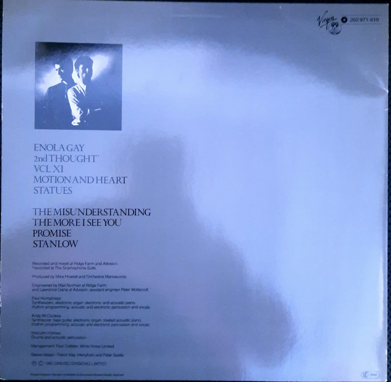 Orchestral Manoeuvres In The Dark (OMD) – Organisation (LP, Alemania, 1982)