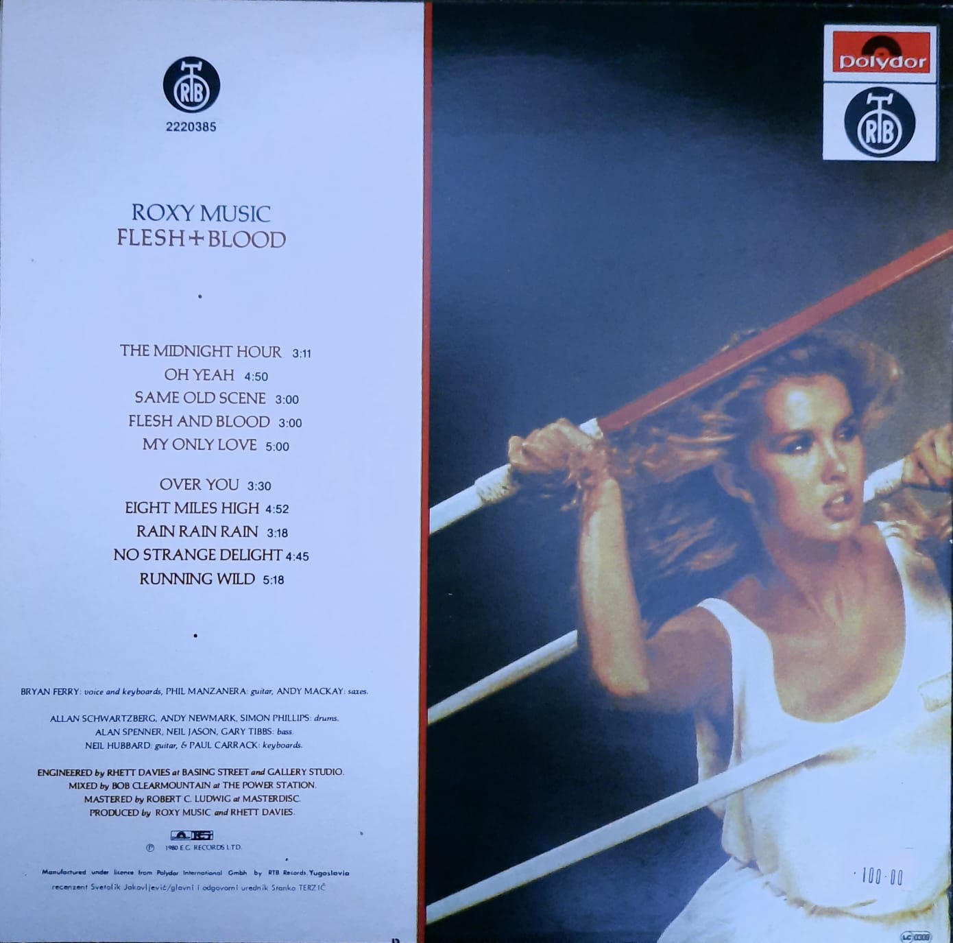 Roxy Music – Flesh + Blood (LP, Yugoslavia, 1980)