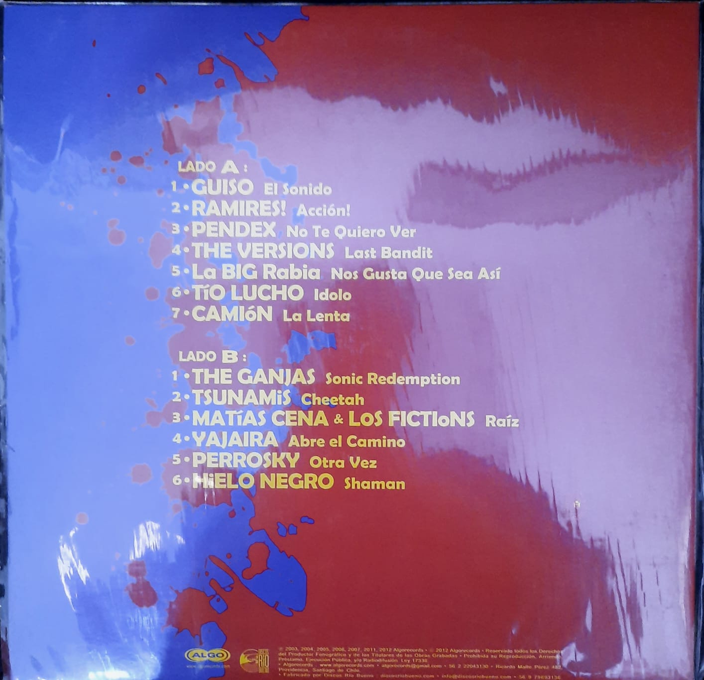 Varios artistas – Combi Rock Algo Records (LP, Chile, 2012)