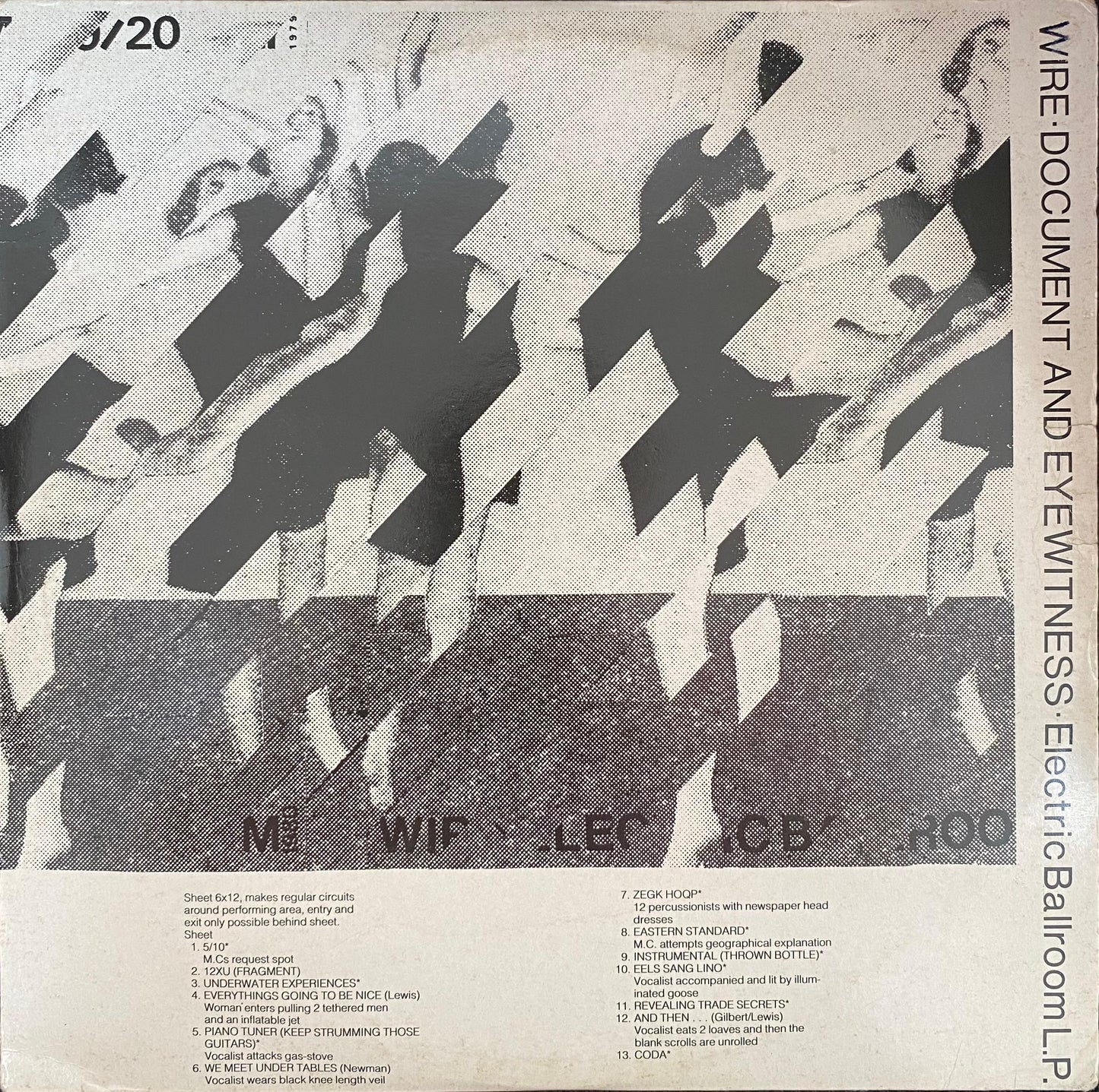 Wire – Document And Eyewitness (LP, Reino Unido, 1981)