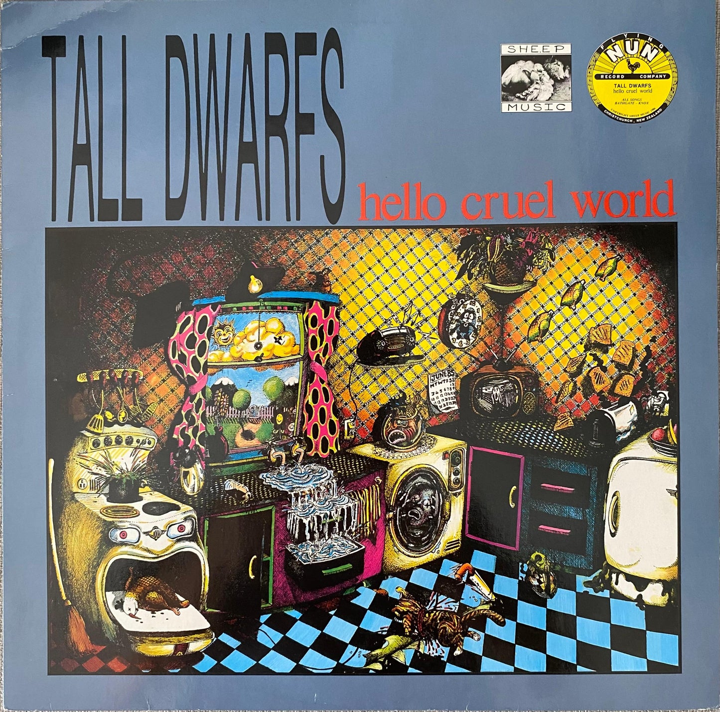 Tall Dwarfs ‎– Hello Cruel World (LP, Europa, 1987)