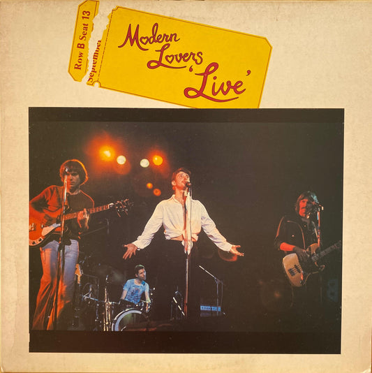 The Modern Lovers – Live (LP, Reino Unido, 1977)