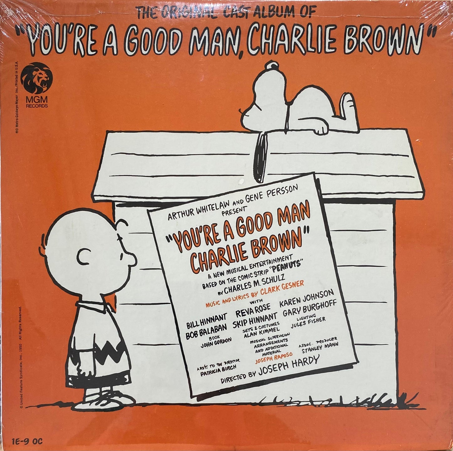 Varios – The Original Cast Album Of "You're A Good Man Charlie Brown" (LP)