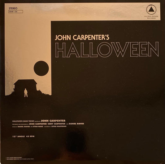 John Carpenter, Cody Carpenter And Daniel Davies – Halloween b/w Escape From New York (12", EE.UU., 2016)
