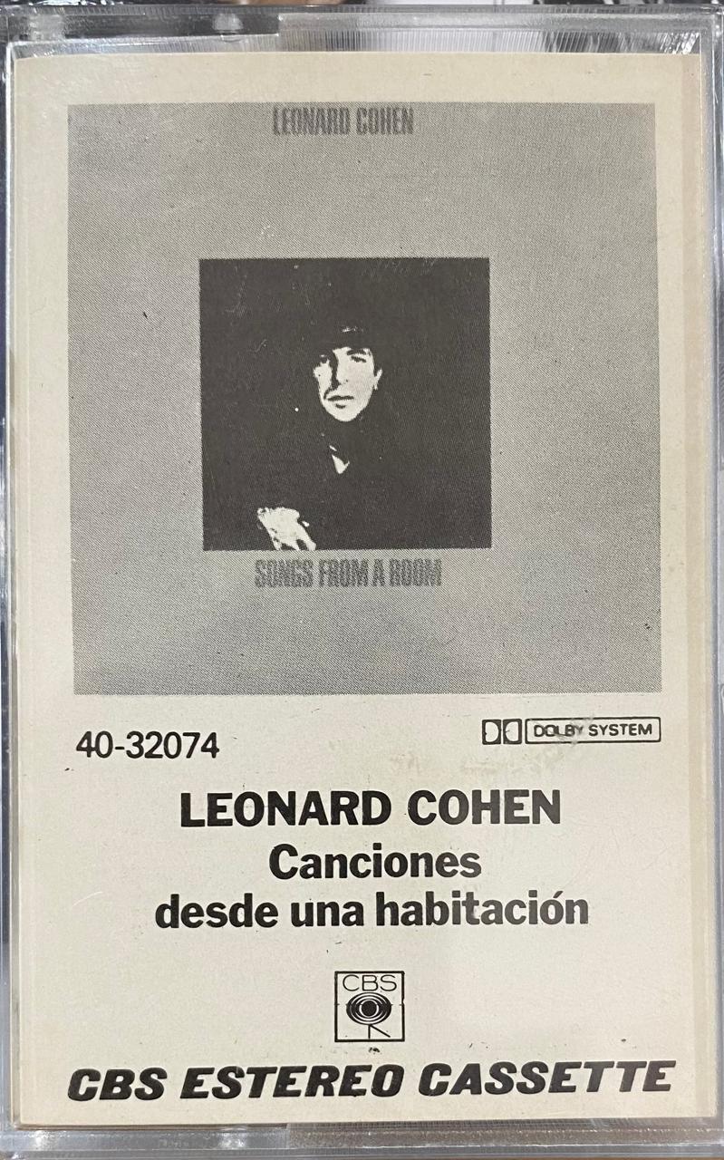 Leonard Cohen – Songs From A Room = Canciones desde una habitación (casete, usado, 1982)