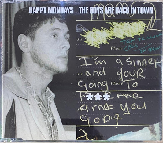 Happy Mondays – The Boys Are Back In Town (CD, single, usado, 1999)