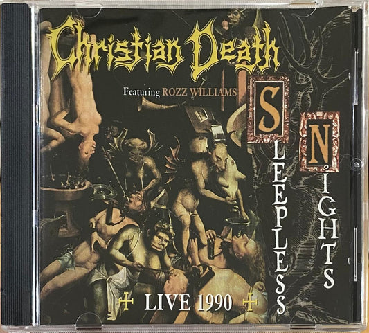 Christian Death featuring Rozz Williams – Sleepless Nights (CD, usado, EE.UU., 1993)