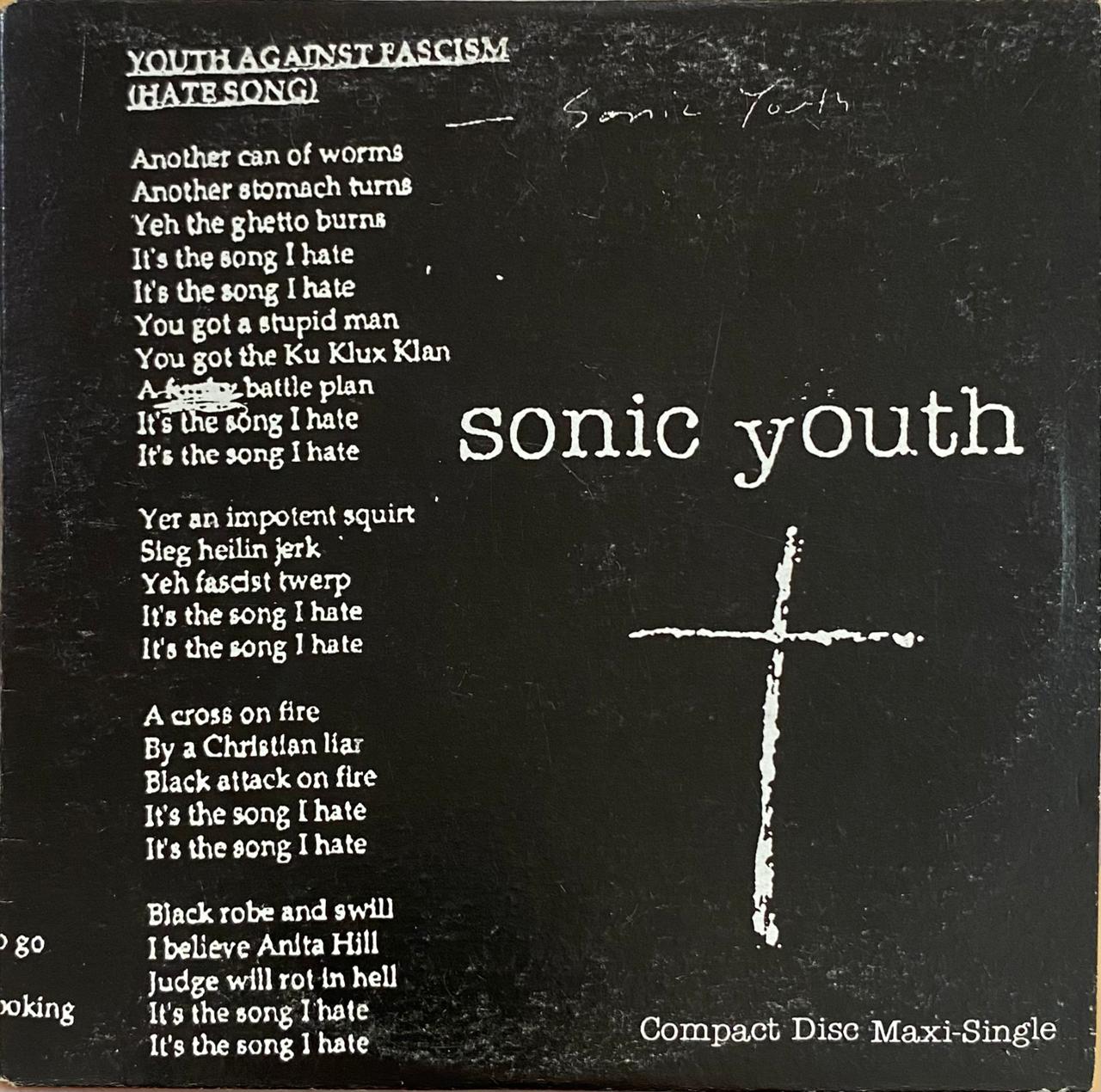 Sonic Youth – Youth Against Fascism (CD, usado, Australia, 1992)