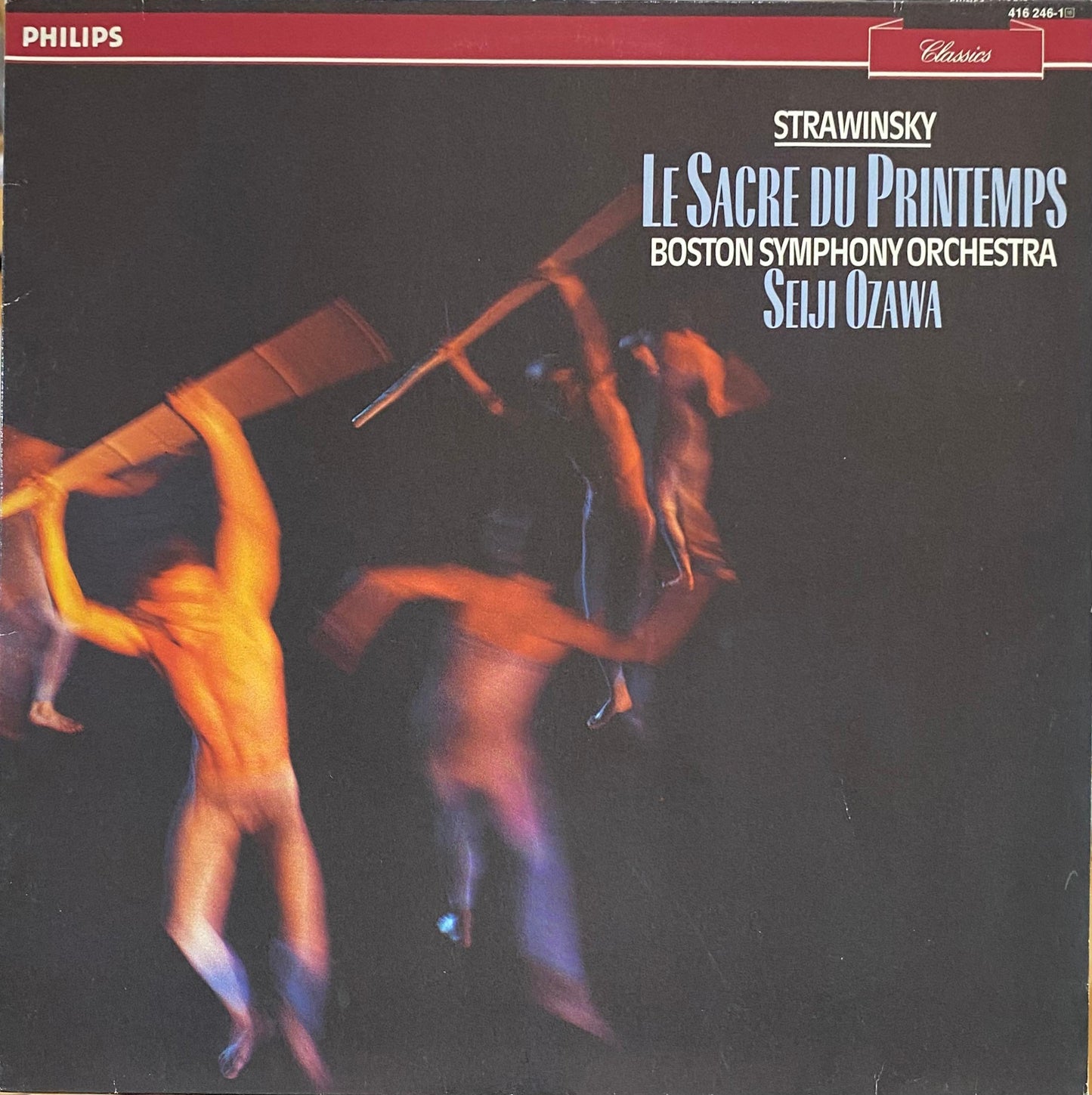 Stravinsky, Seiji Ozawa, Boston Symphony Orchestra – Le Sacre Du Printemps (vinilo, usado, Países Bajos)