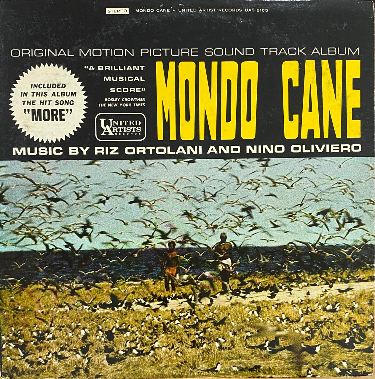Riz Ortolani And Nino Oliviero ‎– Mondo Cane (vinilo, usado, EE.UU., 1962)