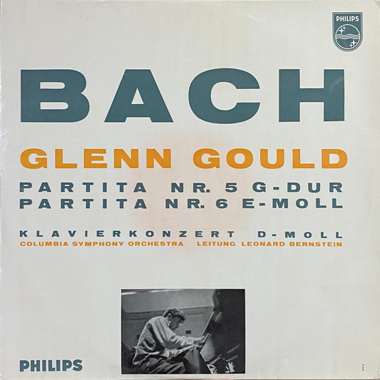 Glenn Gould, Bach – Partita Nr. 5 In G-Dur; Partita Nr. 6 E-Moll; Klavierkonzert D-Moll (vinilo, usado, Países Bajos)
