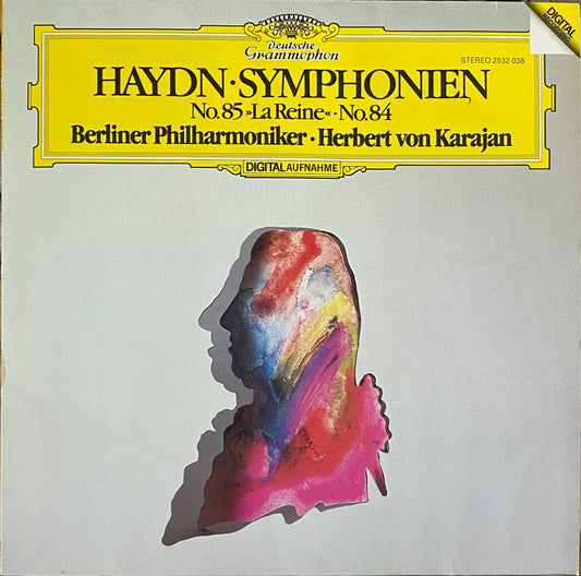 Haydn - Herbert Von Karajan, Berliner Philharmoniker – Haydn Symphonien No.85 "La Reine". No.84 (vinilo, usado, Alemania, 1982)