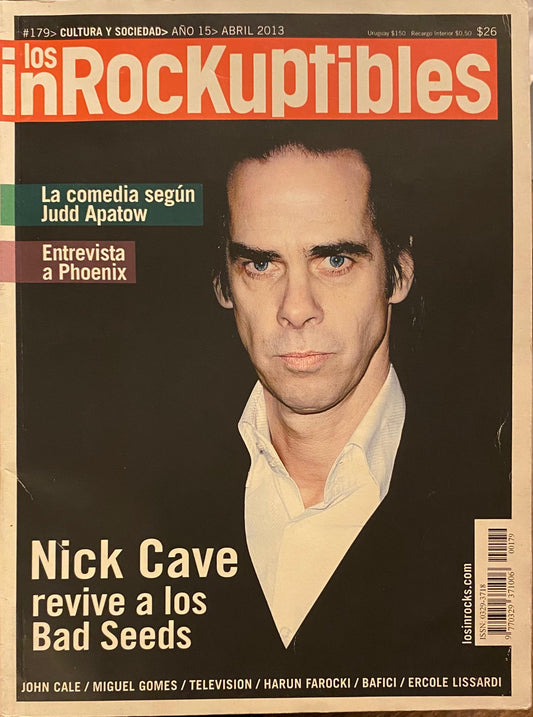 Los Inrockuptibles, #179, abril 2013, Nick Cave revive a los Bad Seeds (John Cale, Television, Phoenix, Miguel Gomes)