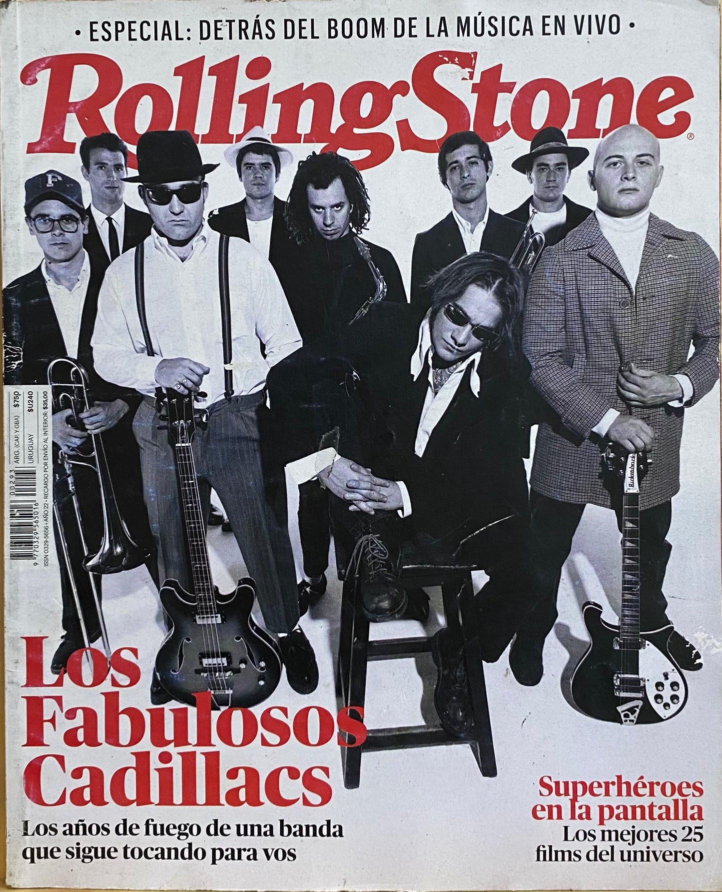 Rolling Stone Argentina, RS 293, agosto 2022, Los Fabulosos Cadillacs. Los años de fuego de una banda que sigue tocando para vos (2 Minutos, PJ Harvey, Soccer Mommy)