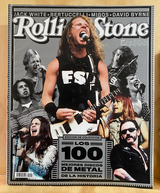 Rolling Stone Argentina, RS 240, marzo 2018, Edición de colección, Los 100 mejores discos de metal de la historia (Jack White, David Byrne, Greta Gerwig, Mark E. Smith)