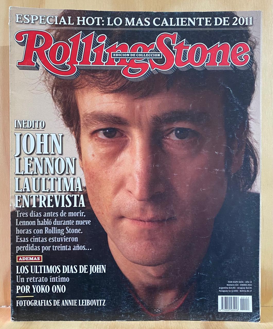 Rolling Stone Argentina, RS 154, enero 2011, Edición de colección, John Lennon, la última entrevista (Greil Marcus, Vicentico)