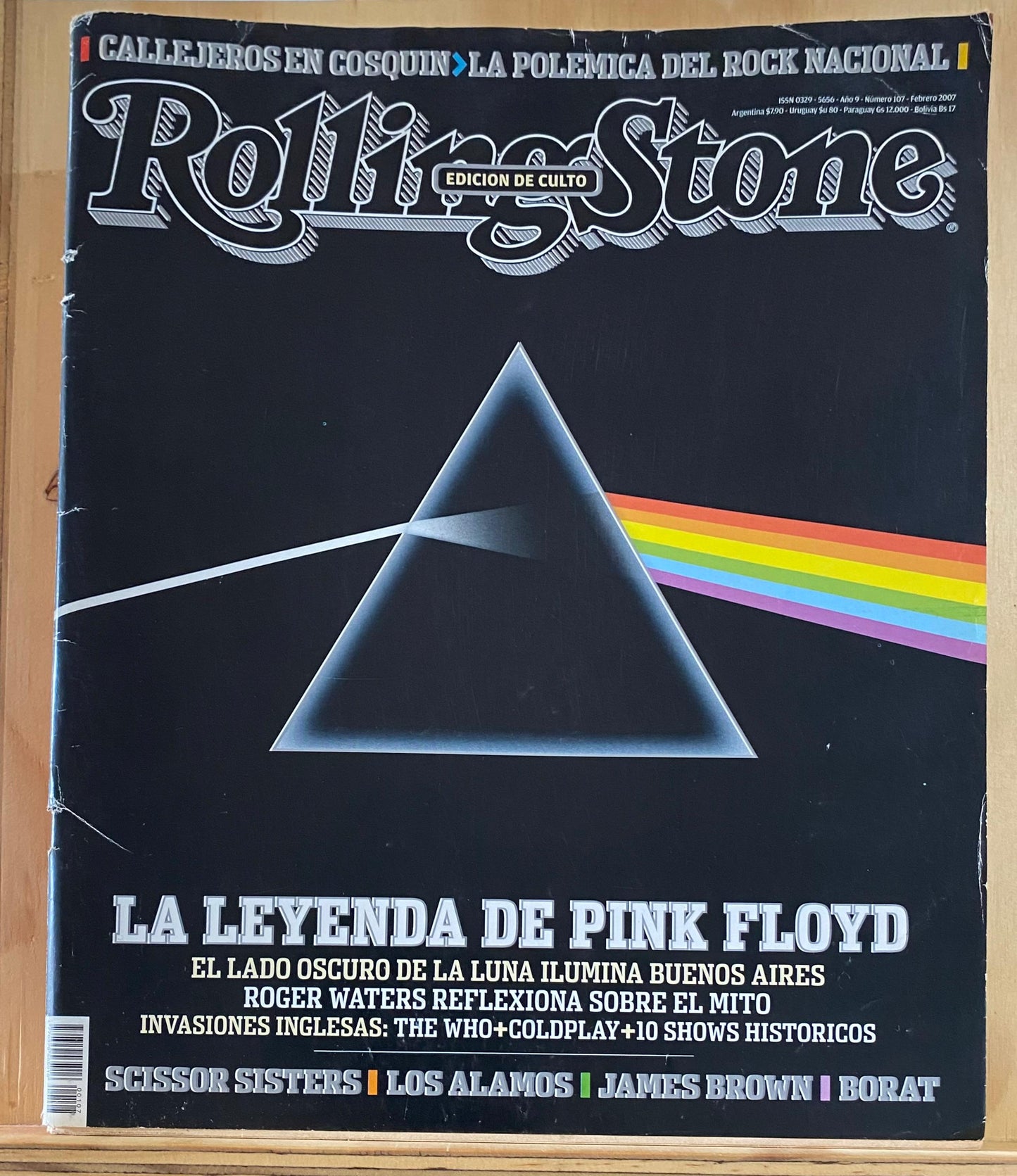 Rolling Stone Argentina, N°107, febrero 2007, Edición de culto, La leyenda de Pink Floyd (The Who, James Brown, Coldplay, My Chemical Romance)