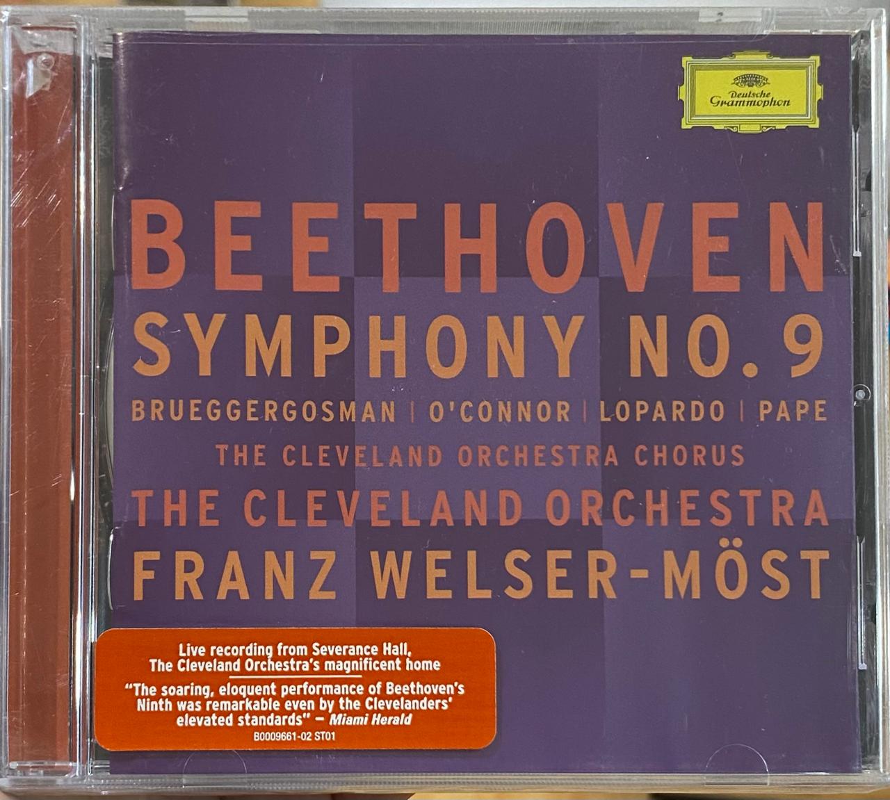 Beethoven, The Cleveland Orchestra, Franz Welser-Möst – Symphony No. 9 (CD, sellado, EE.UU., 2007)