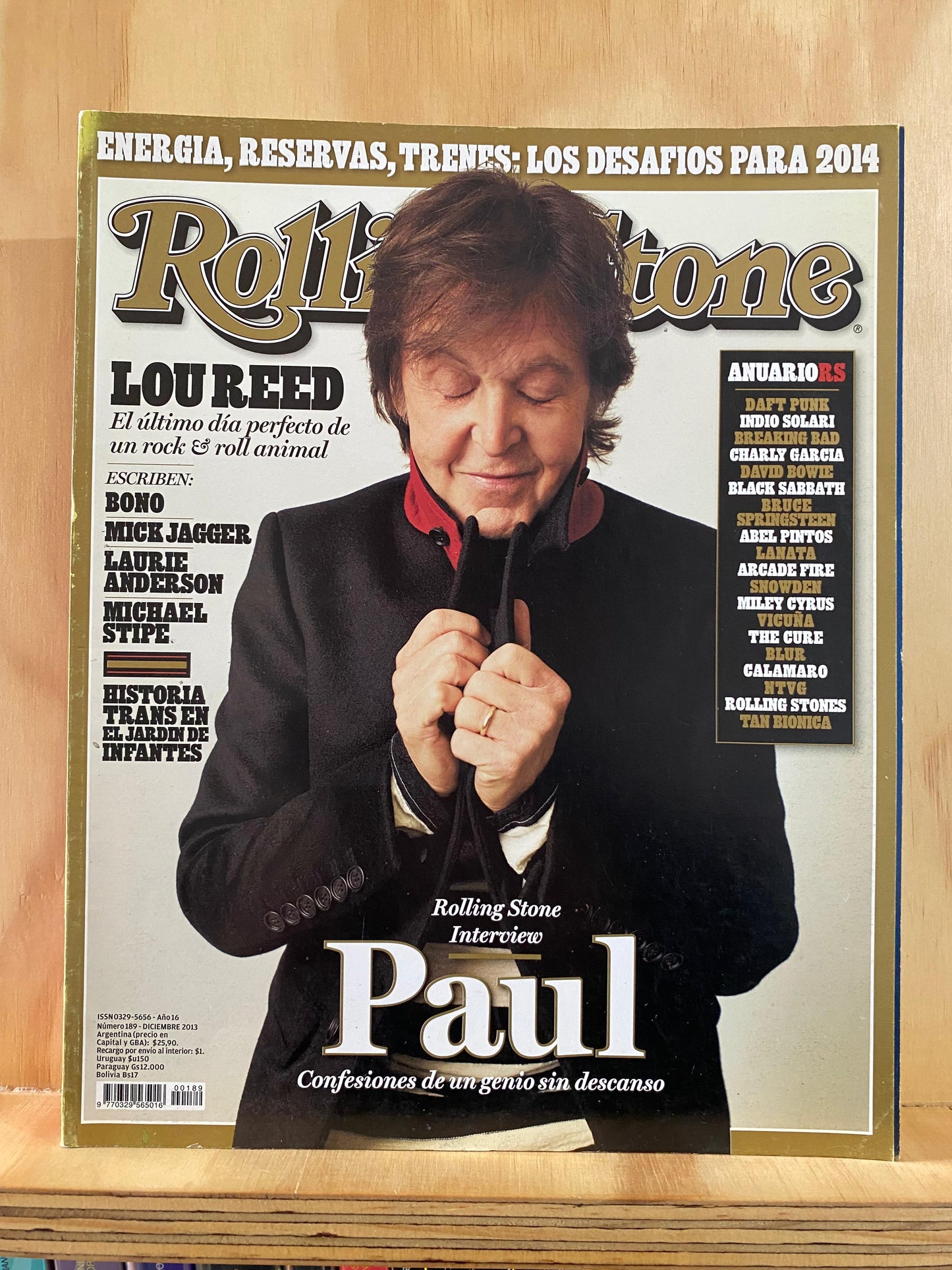 Rolling Stone Argentina, RS 189, diciembre 2013, Paul McCartney, confesiones de un genio sin descanso (Lou Reed, Rolling Stones, Albert Hammond Jr., David Fricke)