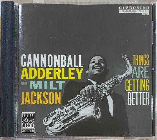 Cannonball Adderley With Milt Jackson – Things Are Getting Better (CD, usado, EE.UU.)