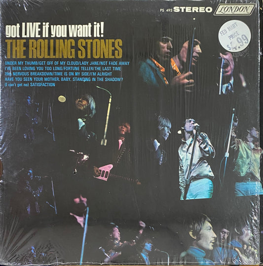 The Rolling Stones – Got Live If You Want It! (vinilo, usado, EE.UU., 1971)