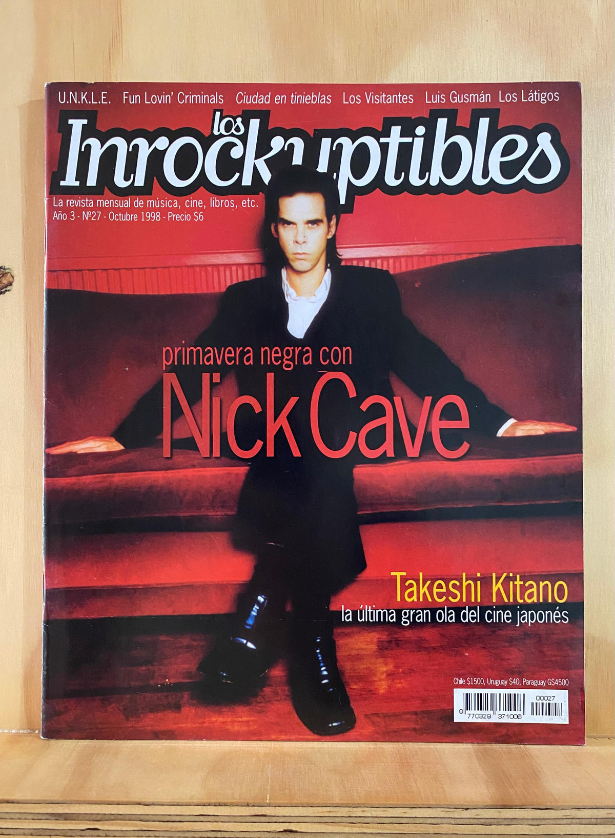 Los Inrockuptibles, N°27, octubre 1998, Nick Cave (U.N.K.L.E., Takeshi Kitano, Fun Lovin' Criminals)