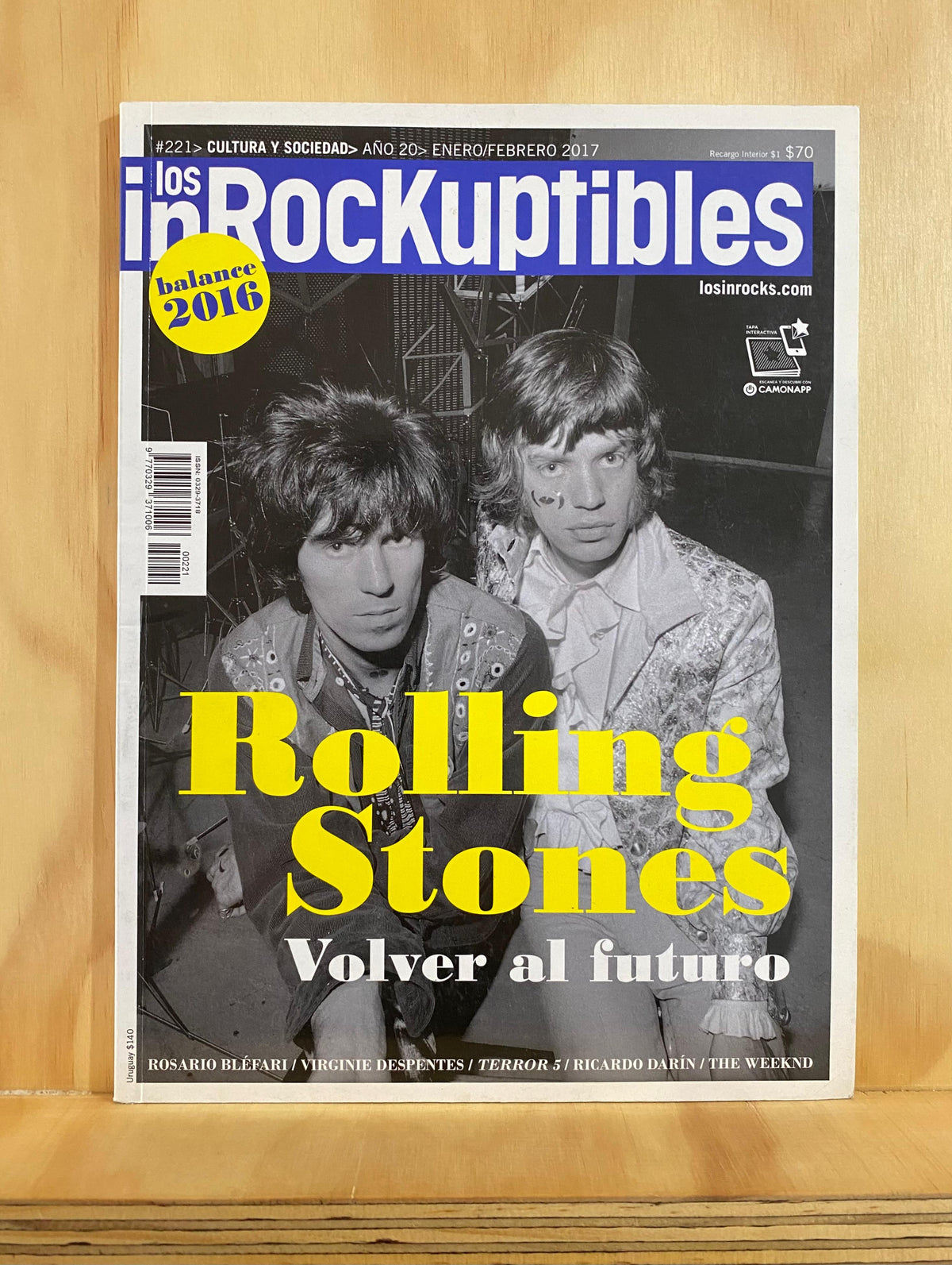 Los Inrockuptibles, N°221, enero/febrero 2017, Rolling Stones (Rosario Bléfari, balance 2016, Virginie Despentes)