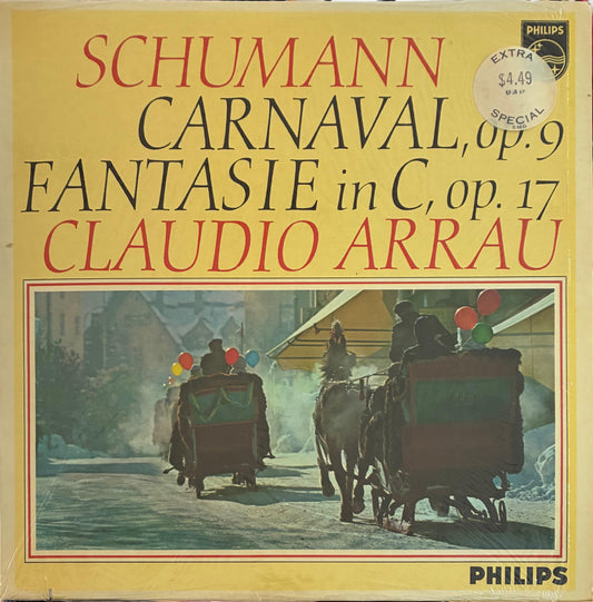 Schumann - Claudio Arrau – Carnaval, Op. 9 / Fantasie C-dur, Op. 17 (vinilo, usado, Italia)