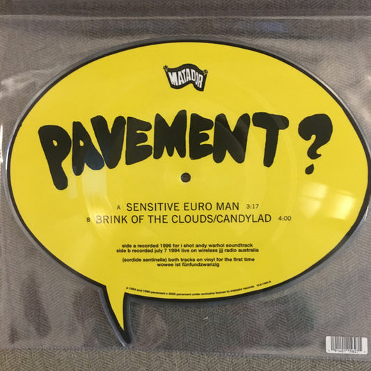 Pavement - Sensitive Euro Man (Single 7″) (7″)
