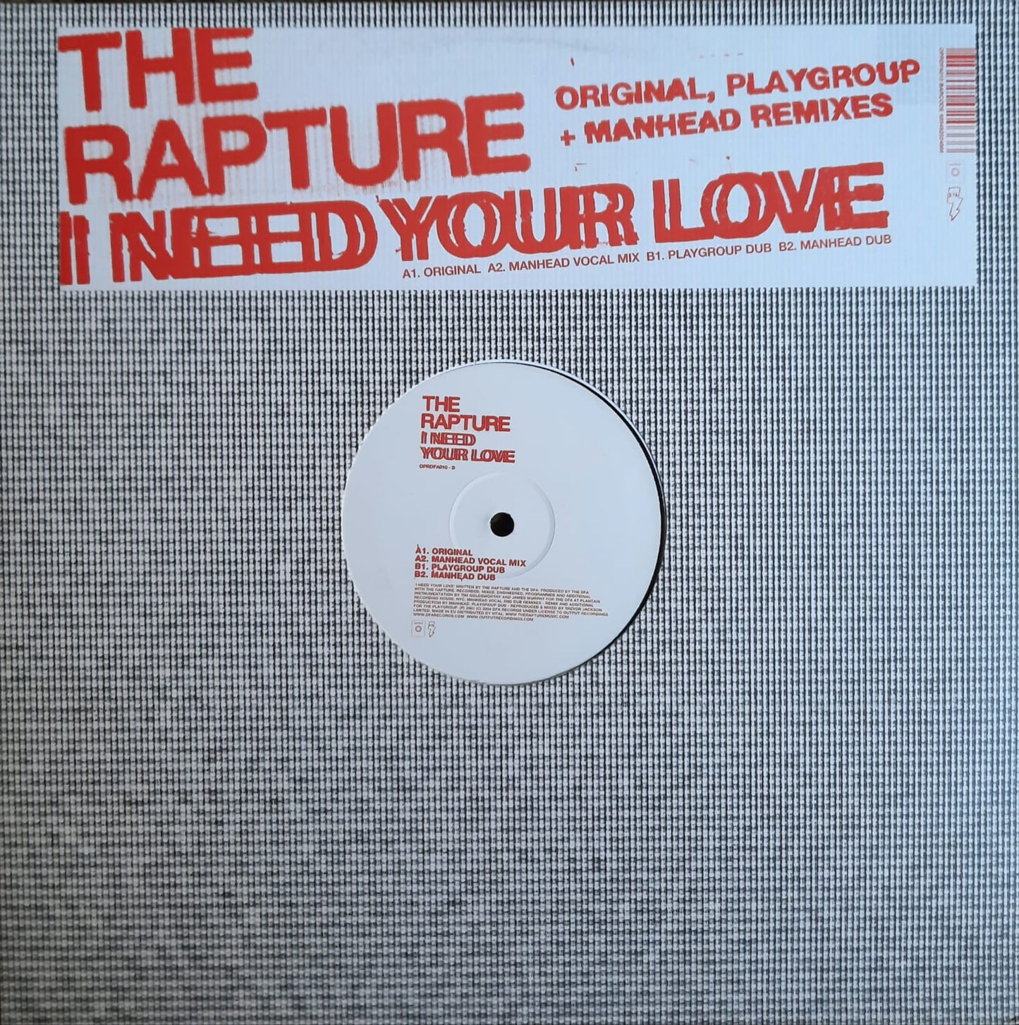 The Rapture - I Need Your Love (12″, Reino Unido, 2004)