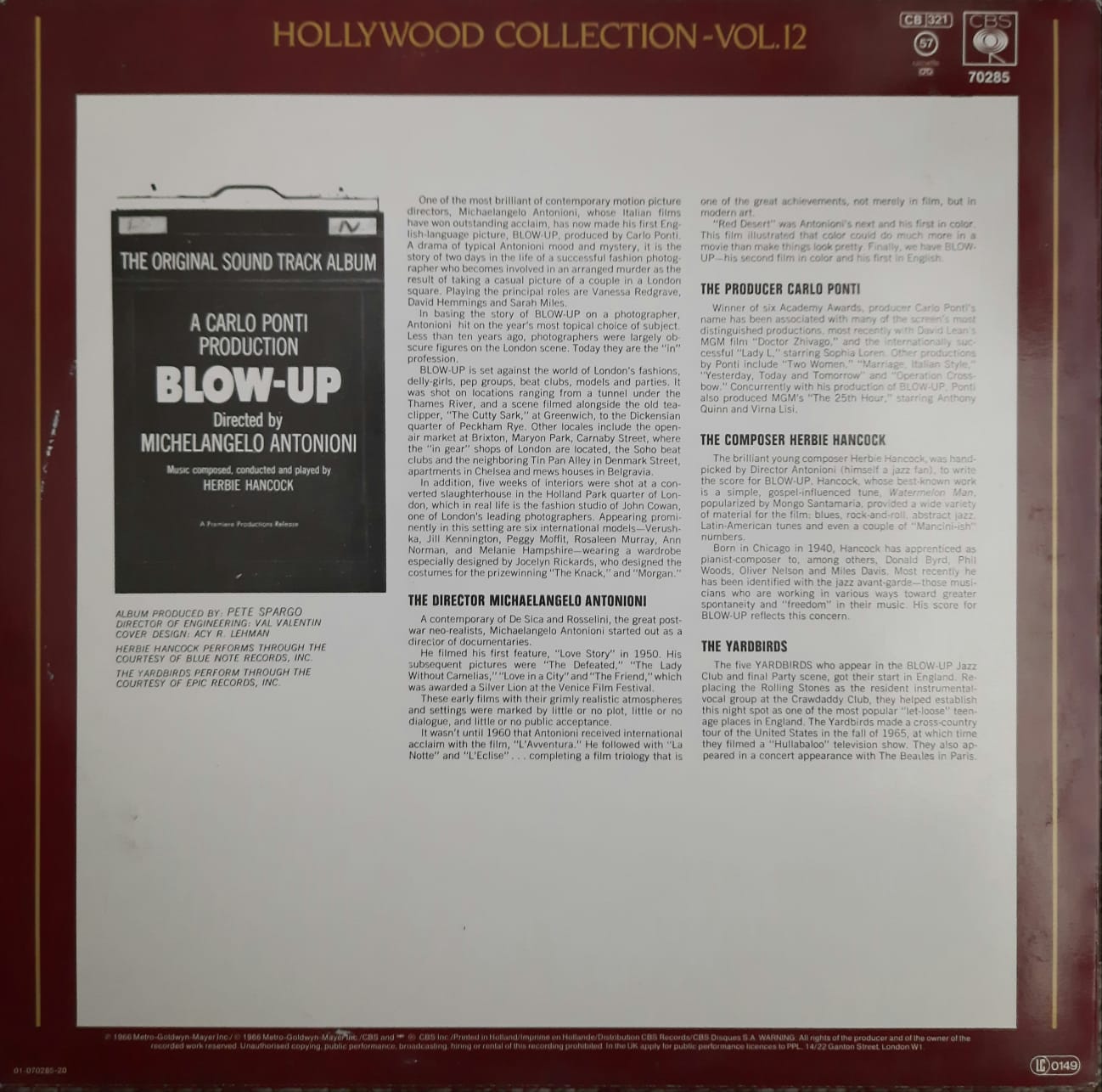 Herbie Hancock - Blow-Up (The Original Sound Track Album) (LP, Europa)