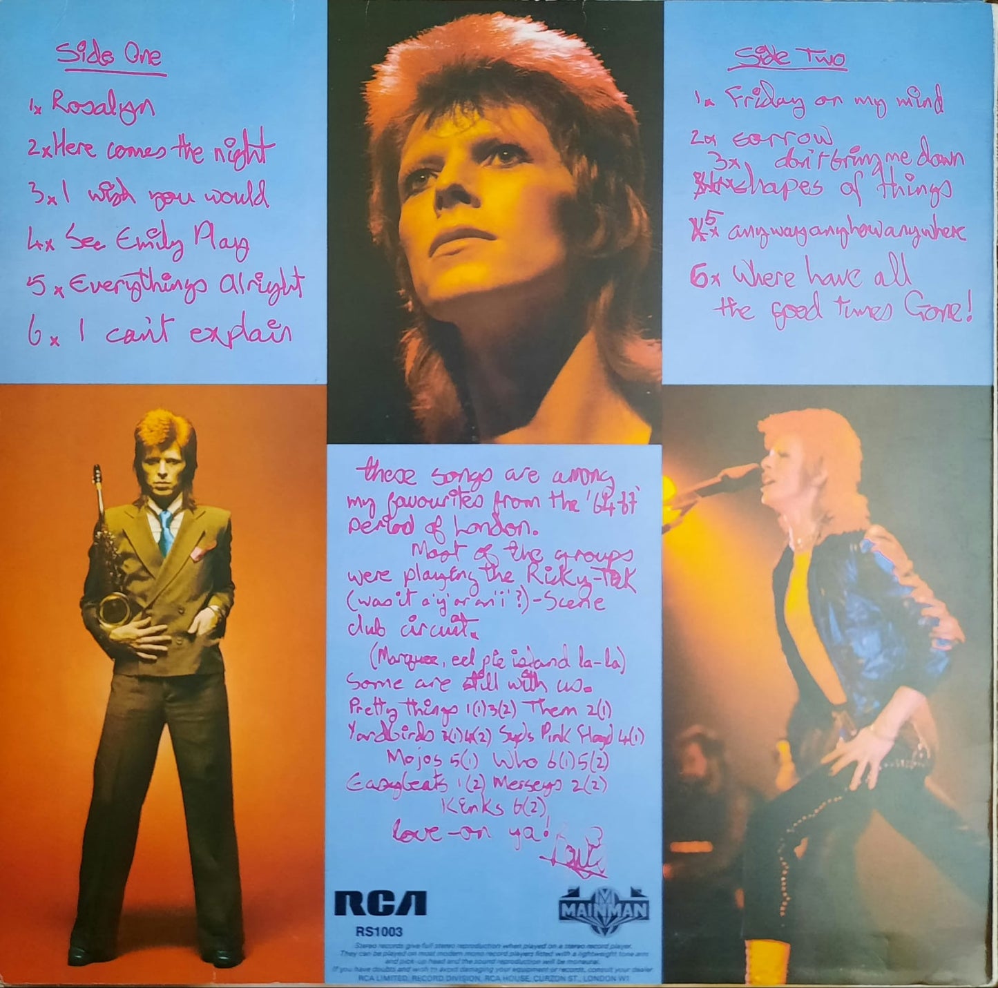 David Bowie - Pin Ups (LP, Paises Bajos, 1973)
