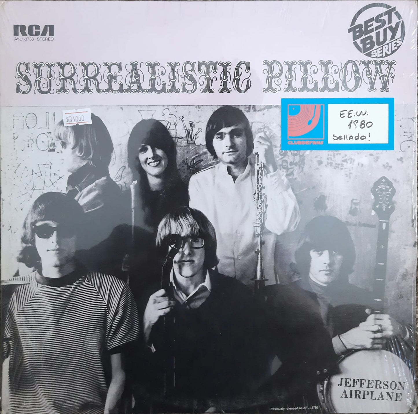 Jefferson Airplane - Surrealistic Pillow (LP, EE.UU., 1980)