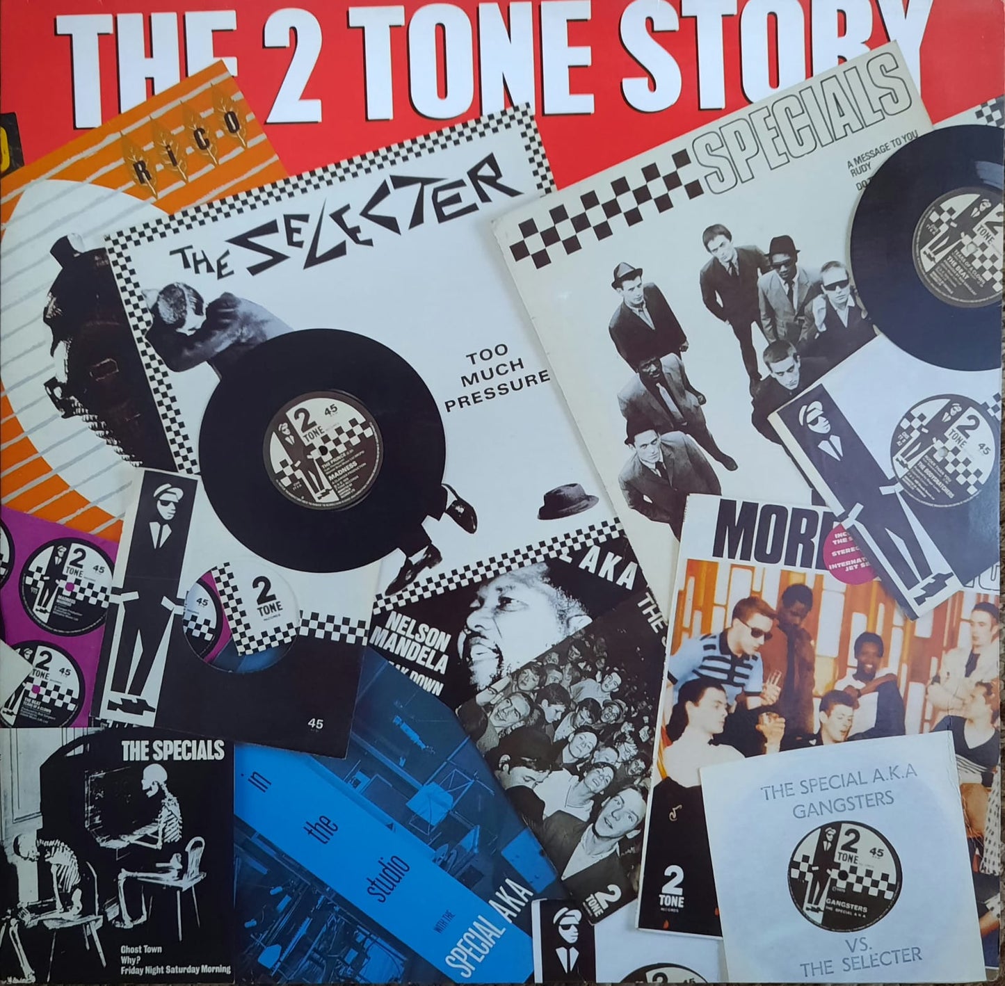 Varios Artistas - The 2 Tone Story (Madness, The Specials, The Selecter, The Beat, Bad Manners) (LP, Reino Unido, 1989)